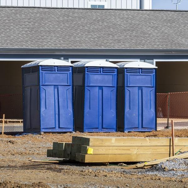 Heavy-duty construction site porta potty in Warren, Pennsylvania